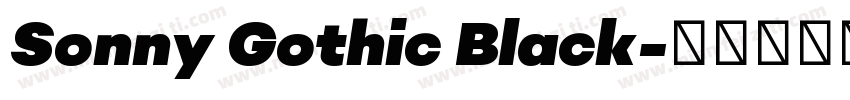 Sonny Gothic Black字体转换